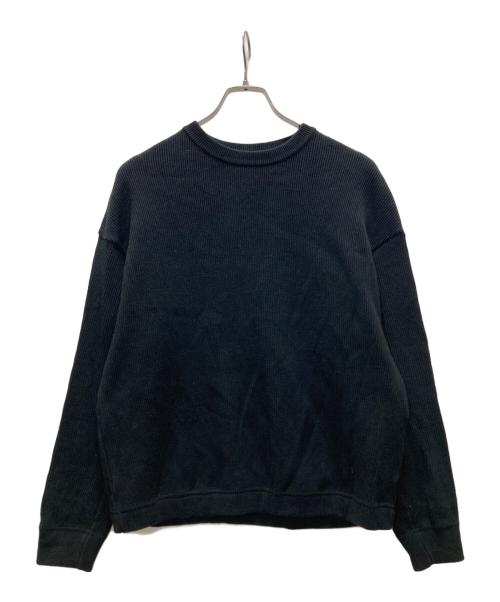 crepuscule（クレプスキュール）crepuscule (クレプスキュール) リブニット/Rib Crew(リブ クルー) ブラック サイズ:Fの古着・服飾アイテム