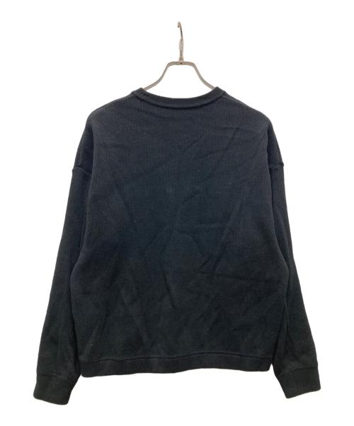 crepuscule（クレプスキュール）crepuscule (クレプスキュール) リブニット/Rib Crew(リブ クルー) ブラック サイズ:Fの古着・服飾アイテム