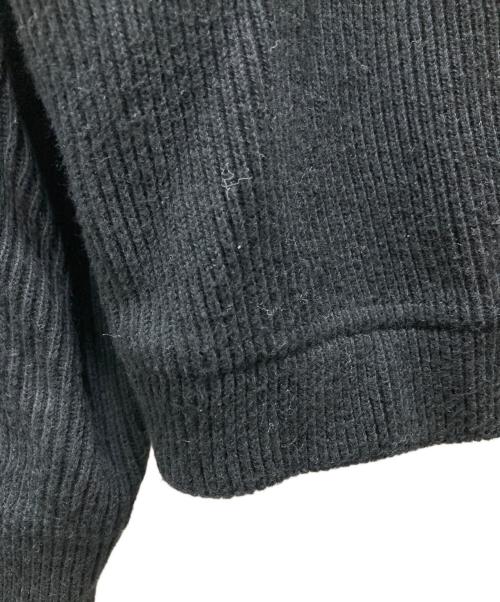 crepuscule（クレプスキュール）crepuscule (クレプスキュール) リブニット/Rib Crew(リブ クルー) ブラック サイズ:Fの古着・服飾アイテム