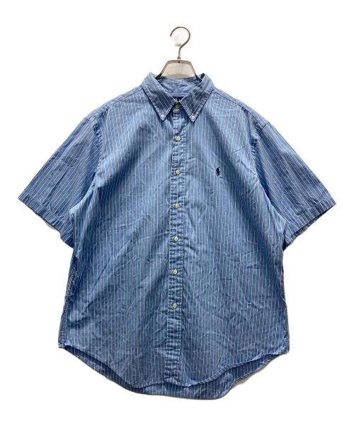 POLO RALPH LAUREN（ポロ・ラルフローレン）POLO RALPH LAUREN (ポロ・ラルフローレン) 半袖ボタンダウンシャツ スカイブルー サイズ:XLの古着・服飾アイテム