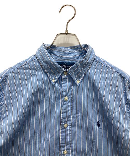 POLO RALPH LAUREN（ポロ・ラルフローレン）POLO RALPH LAUREN (ポロ・ラルフローレン) 半袖ボタンダウンシャツ スカイブルー サイズ:XLの古着・服飾アイテム