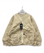 ALPHAアルファ）の古着「キルティングジャケット」｜ホワイト