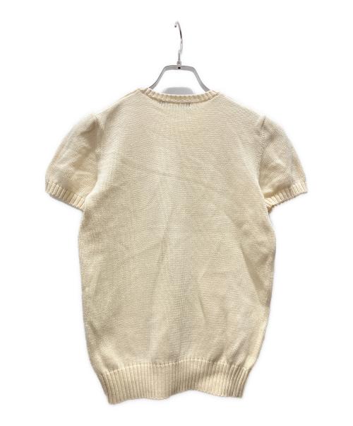 RALPH LAUREN（ラルフローレン）RALPH LAUREN (ラルフローレン) 半袖ニット ベージュ サイズ:Lの古着・服飾アイテム