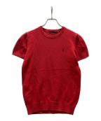 RALPH LAURENラルフローレン）の古着「半袖ニット」｜レッド