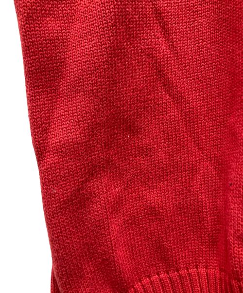 RALPH LAUREN（ラルフローレン）RALPH LAUREN (ラルフローレン) 半袖ニット レッド サイズ:Lの古着・服飾アイテム