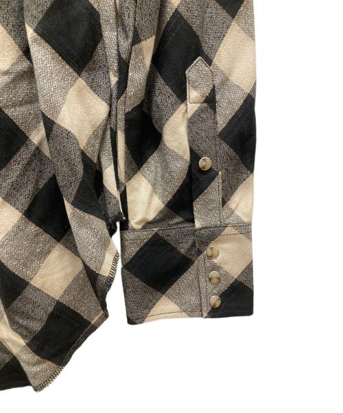 Wrangler（ラングラー）Wrangler (ラングラー) SUGARHILL (シュガーヒル) BIG OMBRE COWBOY SHIRT グレー サイズ:freeの古着・服飾アイテム