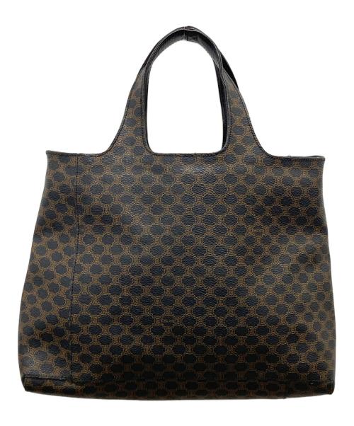 CELINE（セリーヌ）CELINE (セリーヌ) マカダム柄ハンドバッグ ブラウンの古着・服飾アイテム