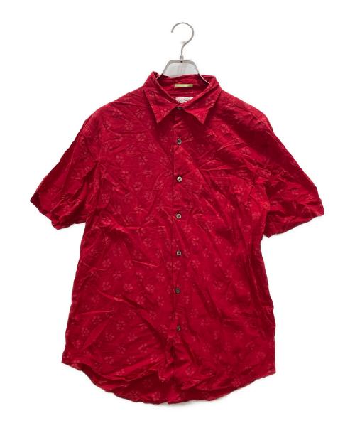 Paul Smith London（ポールスミスロンドン）Paul Smith London (ポールスミスロンドン) フラワープリント半袖シャツ レッド サイズ:Lの古着・服飾アイテム