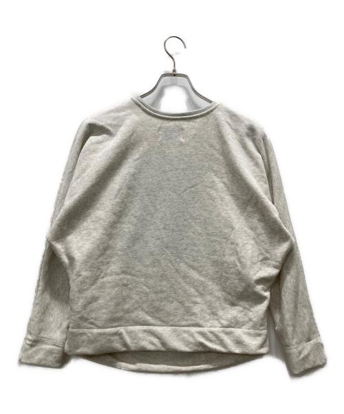 MARIED'OR（マリードール）MARIED'OR (マリードール) スウェット/裏毛刺繍貼り付け脇タック ドルマン袖クルー グレー サイズ:Iの古着・服飾アイテム