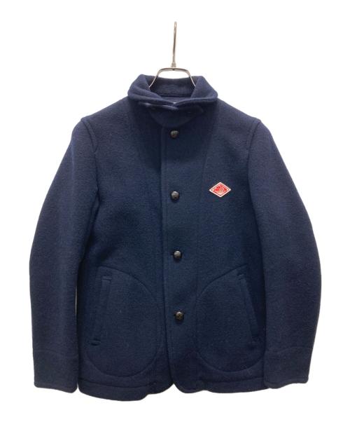 DANTON（ダントン）DANTON (ダントン) 丸襟ウールモッサコート ネイビー サイズ:36の古着・服飾アイテム