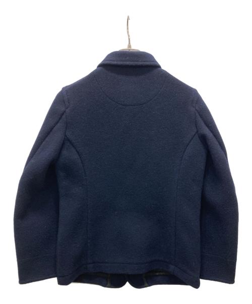 DANTON（ダントン）DANTON (ダントン) 丸襟ウールモッサコート ネイビー サイズ:36の古着・服飾アイテム