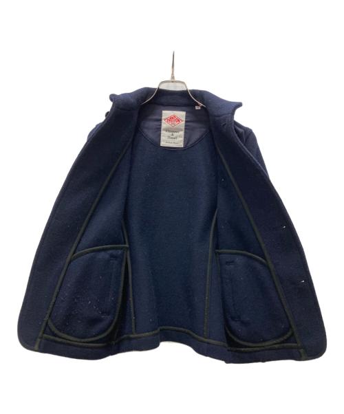 DANTON（ダントン）DANTON (ダントン) 丸襟ウールモッサコート ネイビー サイズ:36の古着・服飾アイテム