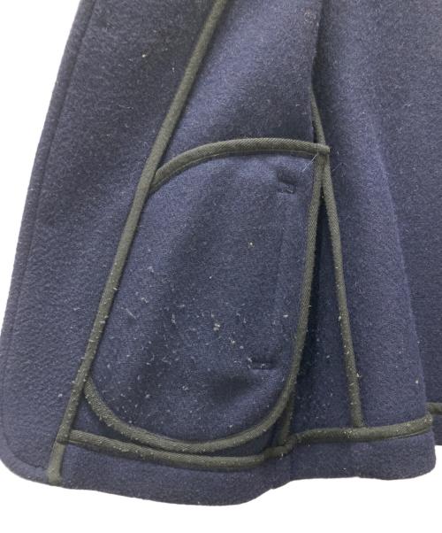 DANTON（ダントン）DANTON (ダントン) 丸襟ウールモッサコート ネイビー サイズ:36の古着・服飾アイテム
