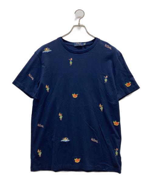 POLO RALPH LAUREN（ポロ・ラルフローレン）POLO RALPH LAUREN (ポロ・ラルフローレン) 刺繍Tシャツ ネイビー サイズ:Mの古着・服飾アイテム