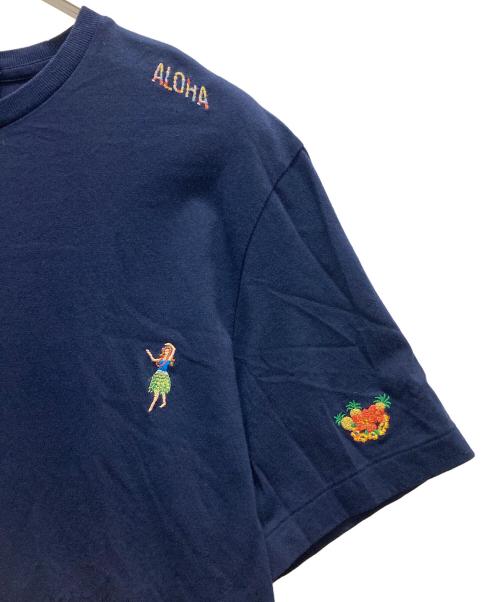 POLO RALPH LAUREN（ポロ・ラルフローレン）POLO RALPH LAUREN (ポロ・ラルフローレン) 刺繍Tシャツ ネイビー サイズ:Mの古着・服飾アイテム