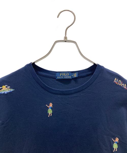 POLO RALPH LAUREN（ポロ・ラルフローレン）POLO RALPH LAUREN (ポロ・ラルフローレン) 刺繍Tシャツ ネイビー サイズ:Mの古着・服飾アイテム
