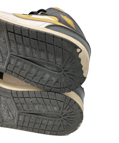 NIKE（ナイキ）NIKE (ナイキ) AIR JORDAN 1 MID UNIVERSITY GO ブラック サイズ:24.5の古着・服飾アイテム