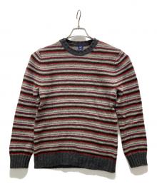 GAP（ギャップ）の古着「00sマルチボーダーニット」｜グレー