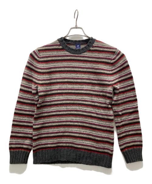GAP（ギャップ）GAP (ギャップ) 00sマルチボーダーニット グレー サイズ:Ｓの古着・服飾アイテム