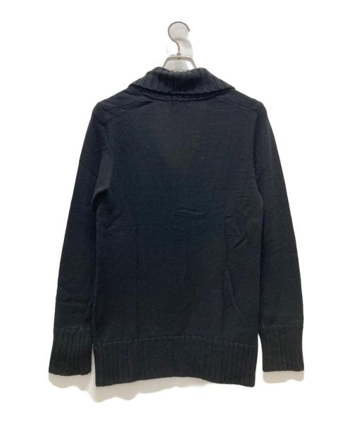 BURBERRY LONDON（バーバリーロンドン）BURBERRY LONDON (バーバリーロンドン) カシミヤ混ショールカラーニット ブラック サイズ:1の古着・服飾アイテム