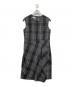 23区（ニジュウサンク）の古着「タータンチェックノースリーブワンピース」｜グレー
