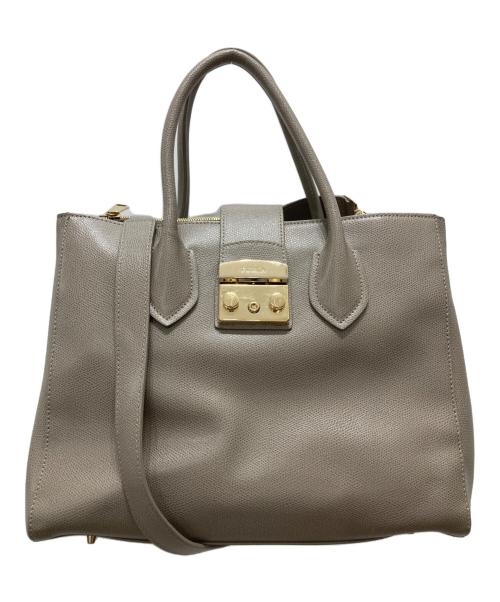 FURLA（フルラ）FURLA (フルラ) メトロポリス2WAYショルダー ベージュの古着・服飾アイテム