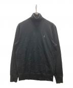 POLO RALPH LAURENポロ・ラルフローレン）の古着「タートルネックニット」｜ブラック