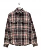 WOOLRICHウールリッチ）の古着「90sチェックシャツ」｜グレー