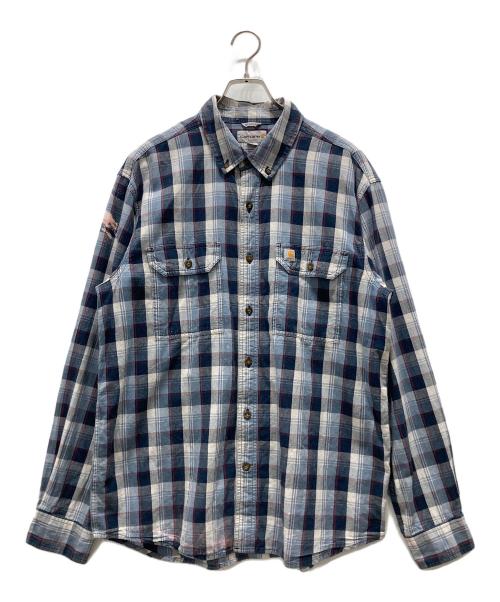 CarHartt（カーハート）CarHartt (カーハート) ボタンダウンシャツ ネイビー サイズ:Lの古着・服飾アイテム