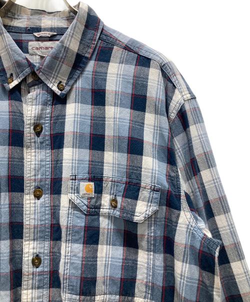 CarHartt（カーハート）CarHartt (カーハート) ボタンダウンシャツ ネイビー サイズ:Lの古着・服飾アイテム