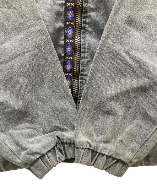 alf（アルフ）alf (アルフ) 90sチロリアンテープフーディ グレー サイズ:Mの古着・服飾アイテム