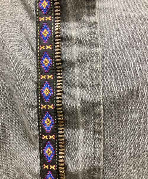 alf（アルフ）alf (アルフ) 90sチロリアンテープフーディ グレー サイズ:Mの古着・服飾アイテム