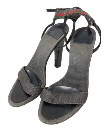 中古・古着通販】GUCCI (グッチ) シェリーラインヒールサンダル