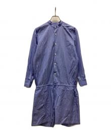 COMOLI（コモリ）の古着「オールインワン / シャツジャンプスーツ」｜パープル