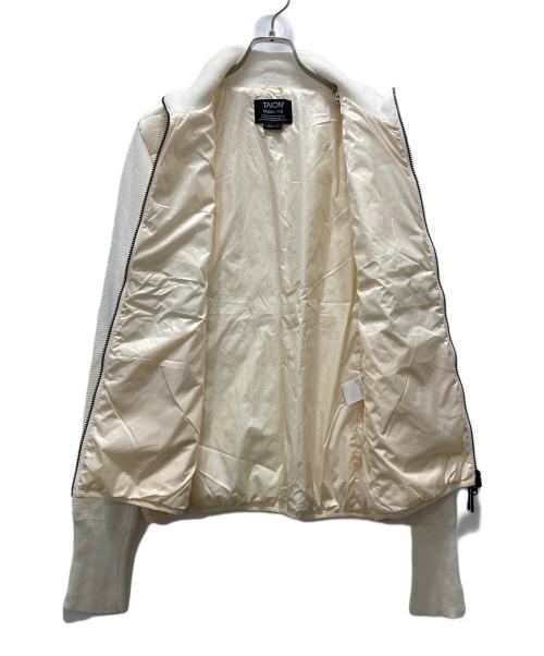 TAION（タイオン）TAION (タイオン) 切替ダウンジャケット ベージュ サイズ:XLの古着・服飾アイテム