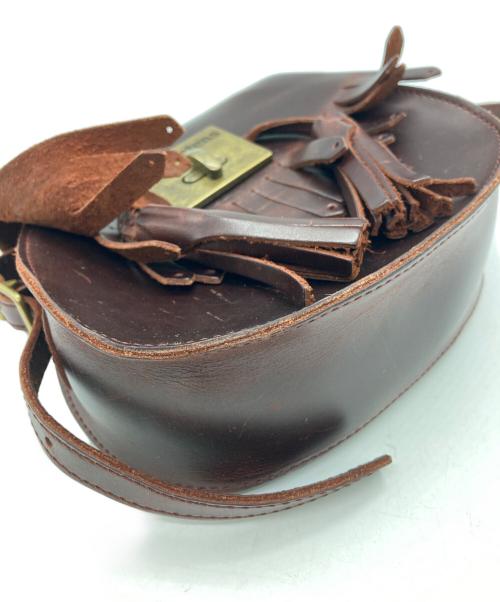Dr.Martens（ドクターマーチン）Dr.Martens (ドクターマーチン) フリンジレザーショルダーバッグ ブラウンの古着・服飾アイテム
