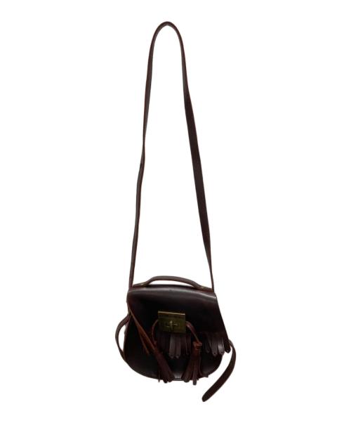 Dr.Martens（ドクターマーチン）Dr.Martens (ドクターマーチン) フリンジレザーショルダーバッグ ブラウンの古着・服飾アイテム