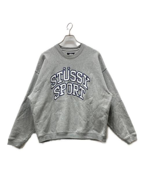 stussy（ステューシー）stussy (ステューシー) ロゴスウェット グレー サイズ:Mの古着・服飾アイテム
