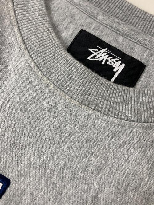 stussy（ステューシー）stussy (ステューシー) ロゴスウェット グレー サイズ:Mの古着・服飾アイテム