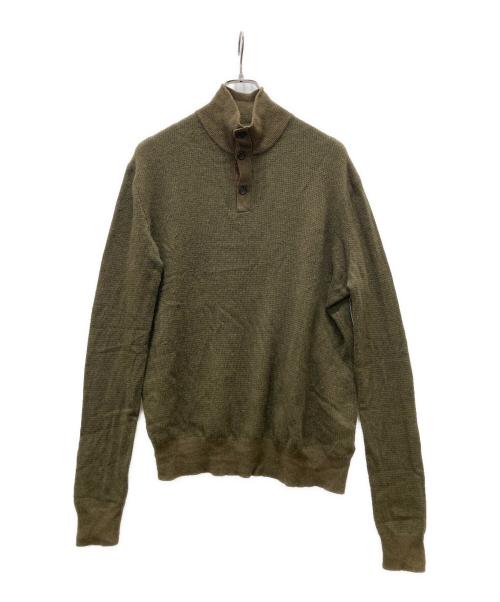 POLO RALPH LAUREN（ポロ・ラルフローレン）POLO RALPH LAUREN (ポロ・ラルフローレン) ハイネックニット オリーブ サイズ:Lの古着・服飾アイテム
