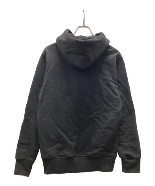 VERSACE JEANS COUTURE（ヴェルサーチ ジーンズクチュール）VERSACE JEANS COUTURE (ヴェルサーチ ジーンズクチュール) ロゴ刺繍パーカー ブラック サイズ:Sの古着・服飾アイテム