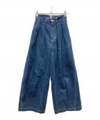 LEVI'S REDリーバイス レッド）の古着「WIDE FLARE TROUSER デニムパンツ」｜ネイビー