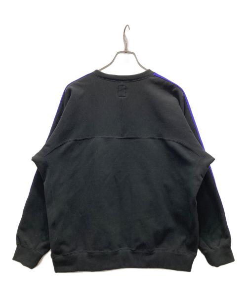 South2 West8（サウスツー ウエストエイト）south2 west8 (サウスツー ウエストエイト) Trainer Crew Shirt - PE/C/PU Fleece Lined Jersey ブラック サイズ:Lの古着・服飾アイテム