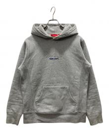 SUPREME（シュプリーム）の古着「16AW Chrome Classic Logo Hooded Sweatshirt」｜グレー