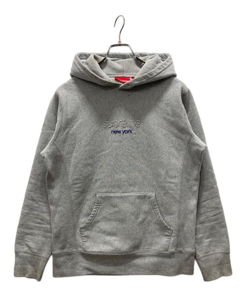 SUPREME（シュプリーム）Supreme (シュプリーム) 16AW Chrome Classic Logo Hooded Sweatshirt グレー サイズ:SMALLの古着・服飾アイテム