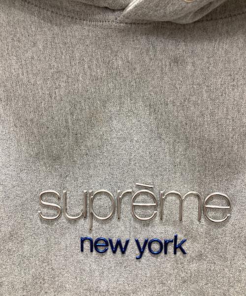 SUPREME（シュプリーム）Supreme (シュプリーム) 16AW Chrome Classic Logo Hooded Sweatshirt グレー サイズ:SMALLの古着・服飾アイテム
