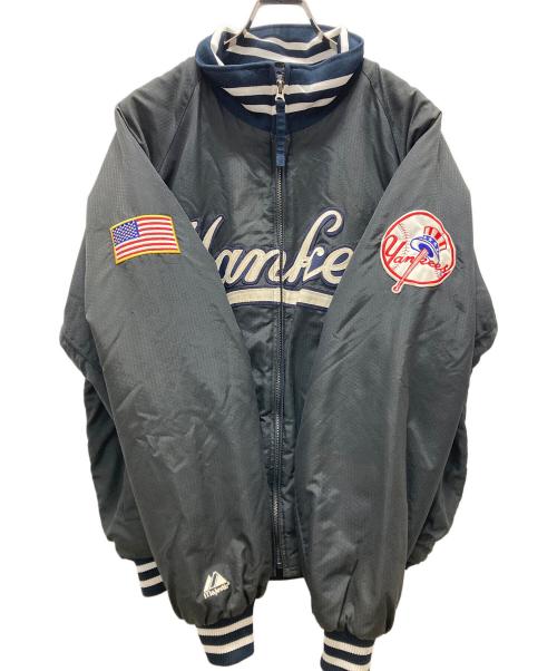 Majestic（マジェスティック）Majestic (マジェスティック) ナイロンブルゾン ネイビー サイズ:表記無しの古着・服飾アイテム