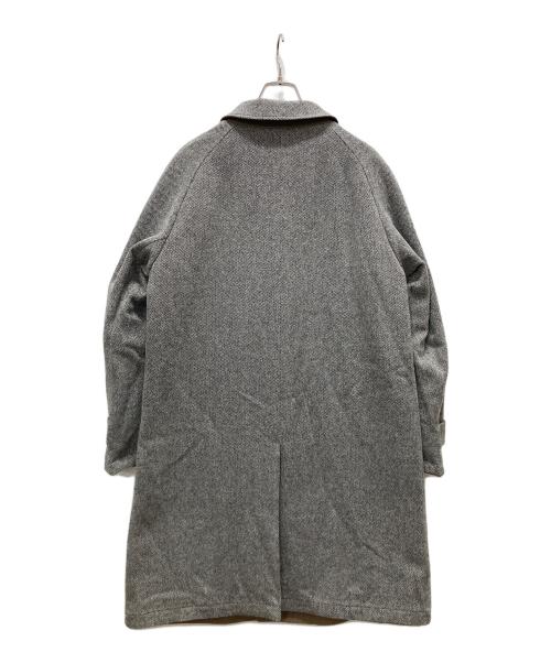 SHIPS（シップス）SHIPS (シップス) ヘリンボーンツイードステンカラーコート グレー サイズ:XLの古着・服飾アイテム