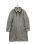 SHIPS（シップス）の古着「ヘリンボーンツイードステンカラーコート」｜グレー