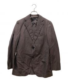 EDIFICE（エディフィス）の古着「段返3Bテーラードジャケット/カノニコ」｜ブラウン